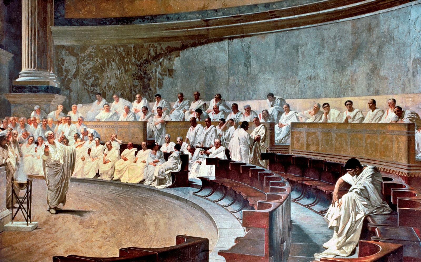 Cicero Denounces Catiline Cesare Maccari 1888